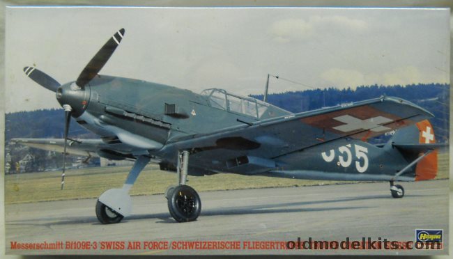 Hasegawa 1/48 Bf-109 E-3 Swiss Air Force, JT104 plastic model kit